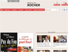 Tablet Screenshot of editionsdurocher.fr